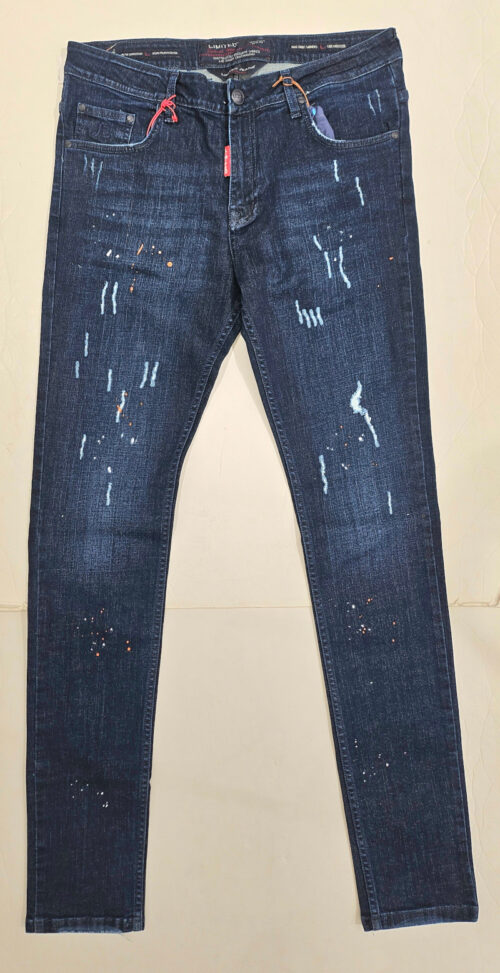 Dark Blue Paint Limited Jeans