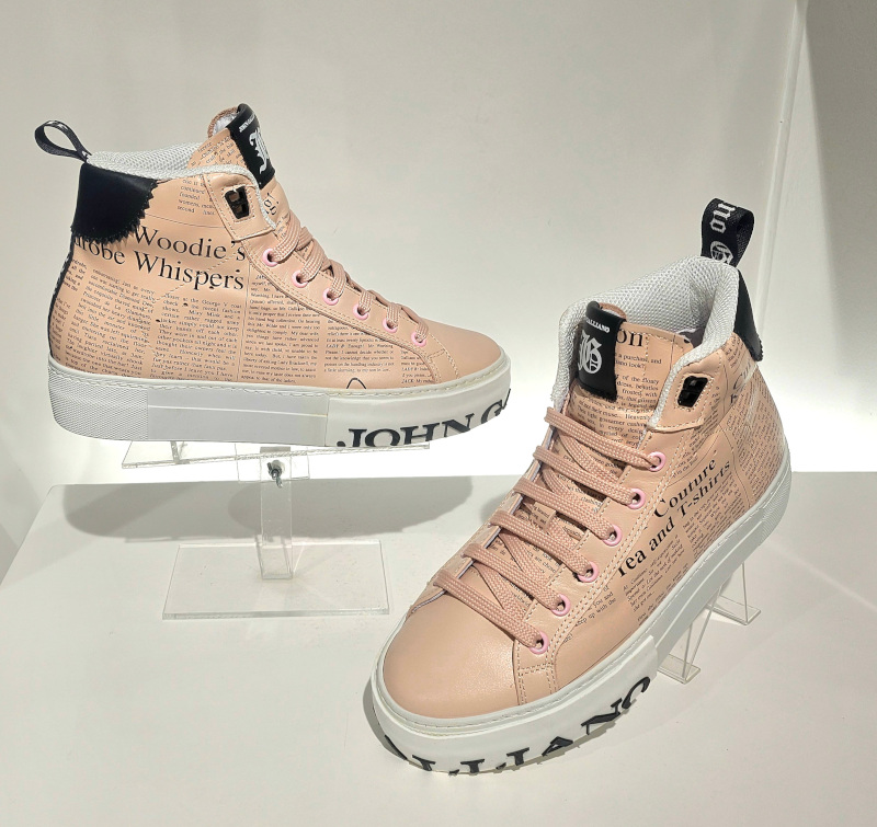 Pink High Top Newspaper
