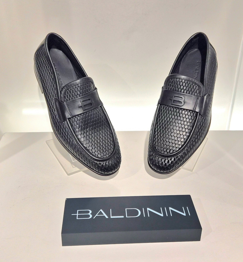 Black Perforated Baldinini